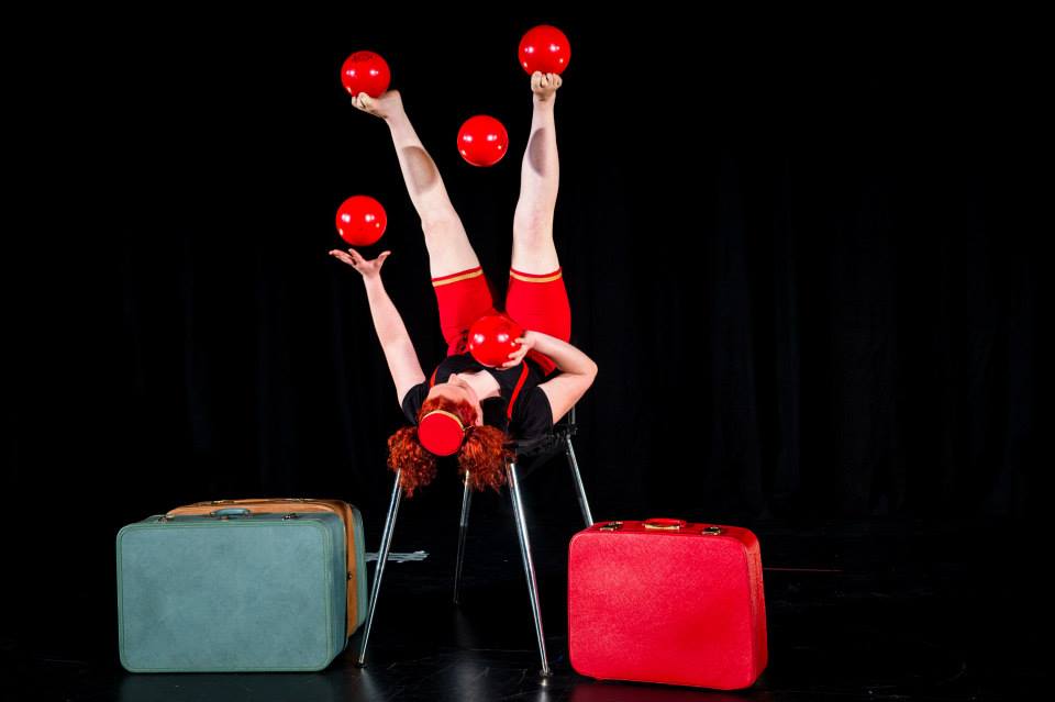 Foot Juggling Five Balls
