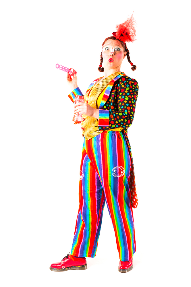 clown bubbles look